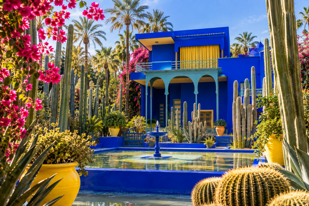 10 Popular Tourist Attractions in Morocco You Can't Miss (2026 Guide) 2 Cobalt Blue Moroccan Garden Oasis