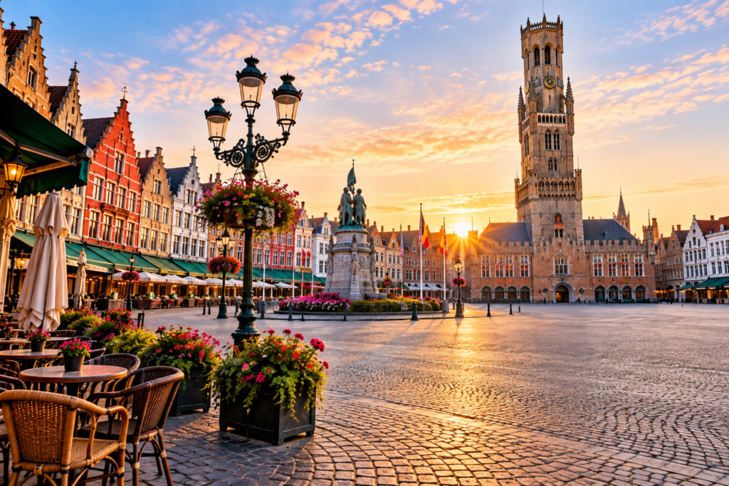 Top 10 Tourist Attractions in Bruges You Must Not Miss (2026 Guide with Prices & Tips) 9 Early morning view of Bruges Markt