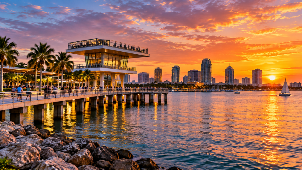St. Pete Pier at sunset
