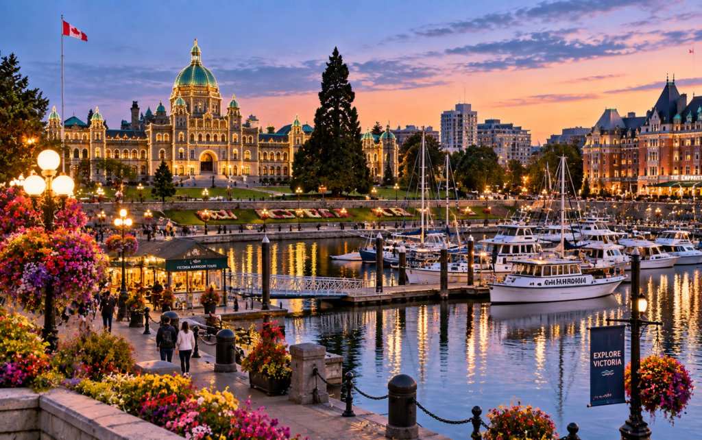 10 Best Tourist Attractions in Canada to Visit in 2026 9 Twilight at Victorias Inner Harbour